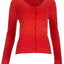 Dunque Damen Jacquard-Strickjacke Bio Baumwolle