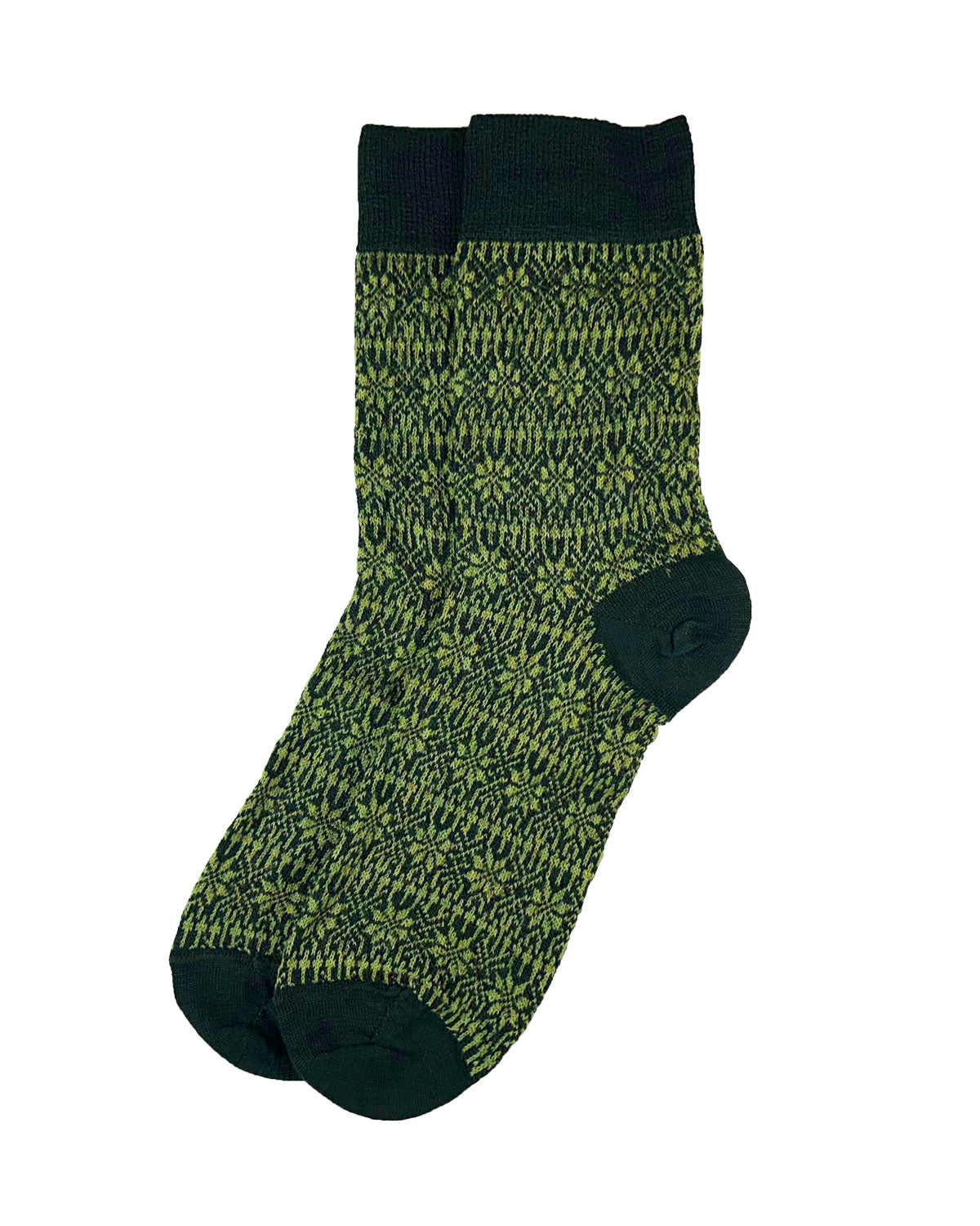 Unisex Jacquard-Socken Norweger-Sternmuster kbT-Schurwolle