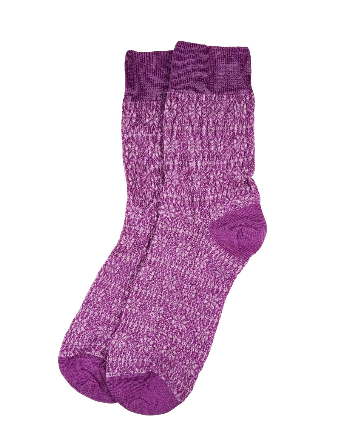 Unisex Jacquard-Socken Norweger-Sternmuster kbT-Schurwolle