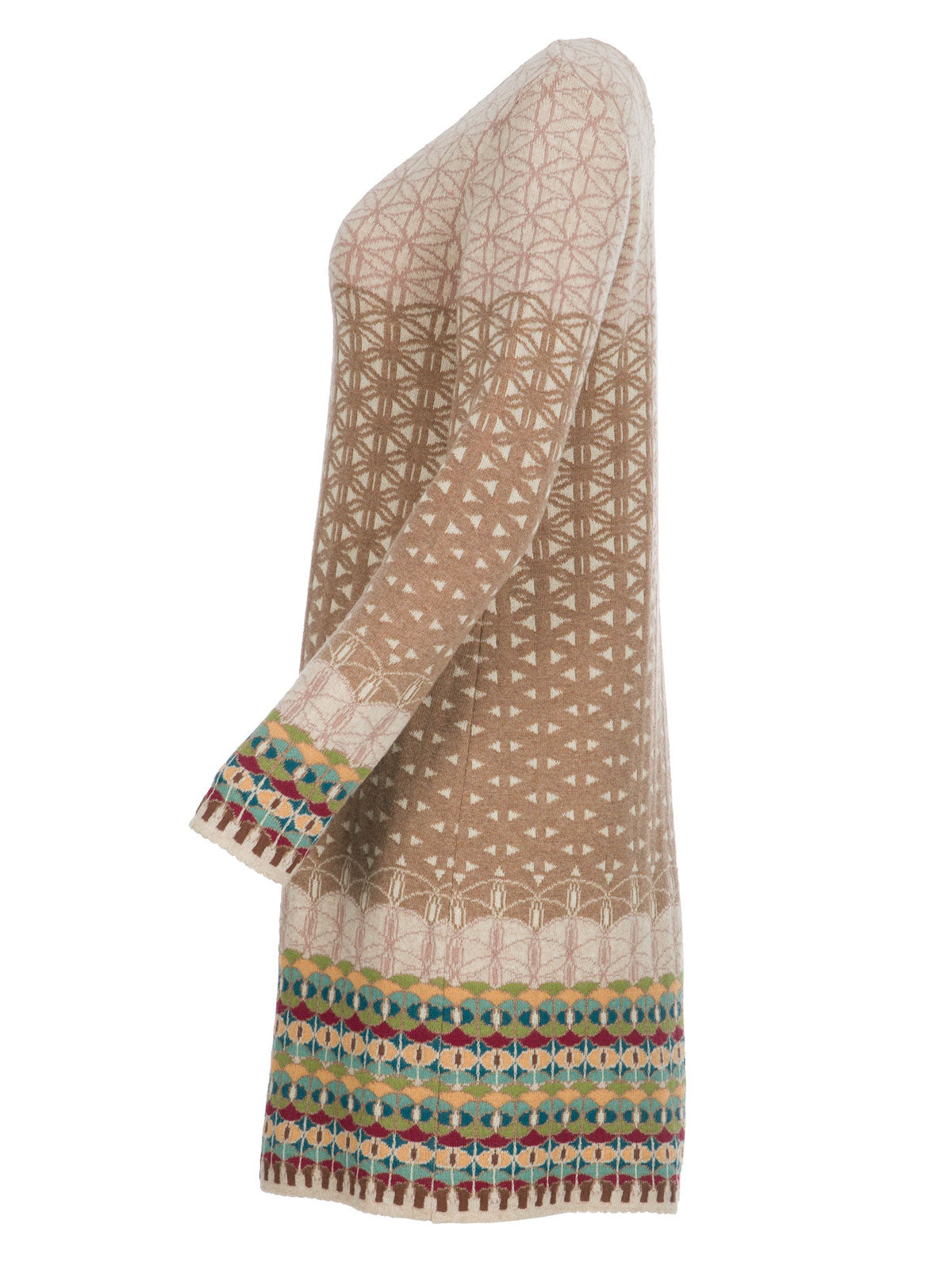 Dunque Schweikardt Moden Jacquard Kleid Wolle Bio Baumwolle