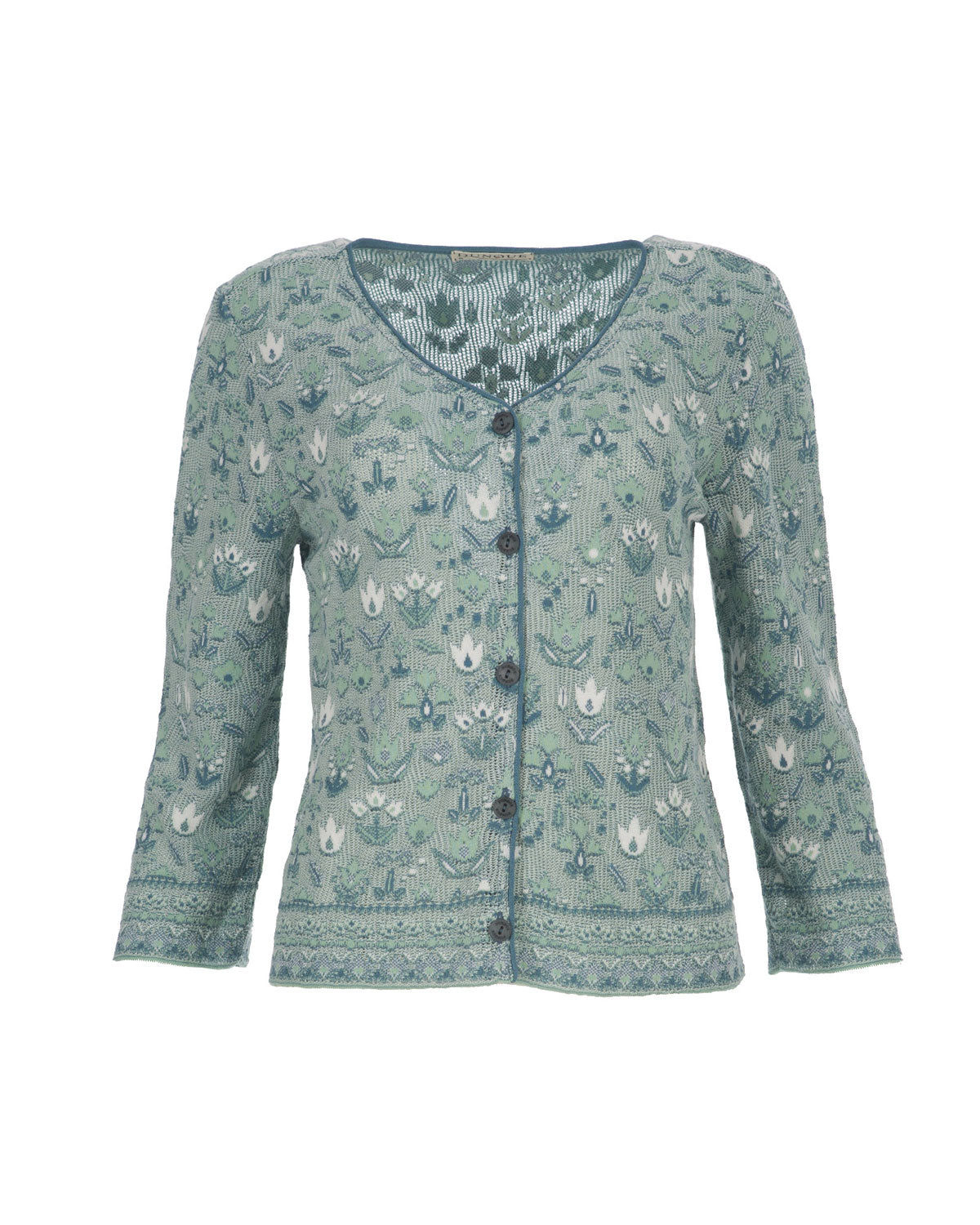 Dunque Schweikardt Moden Sommer Jacquard-Jacke Ajour Bio Baumwolle