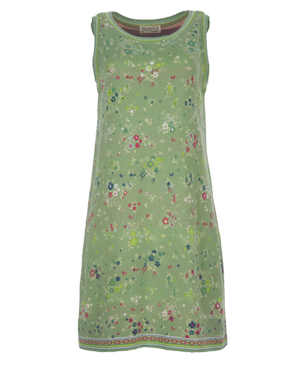 Dunque Jacquard Strick Kleid ohne Arm Bio Baumwolle