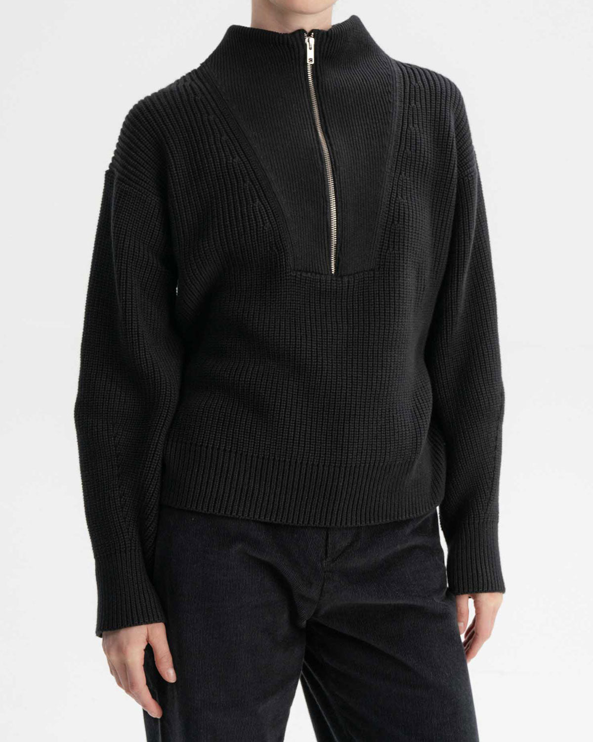 Mela Damen Rippstrick Troyer Bio Baumwolle