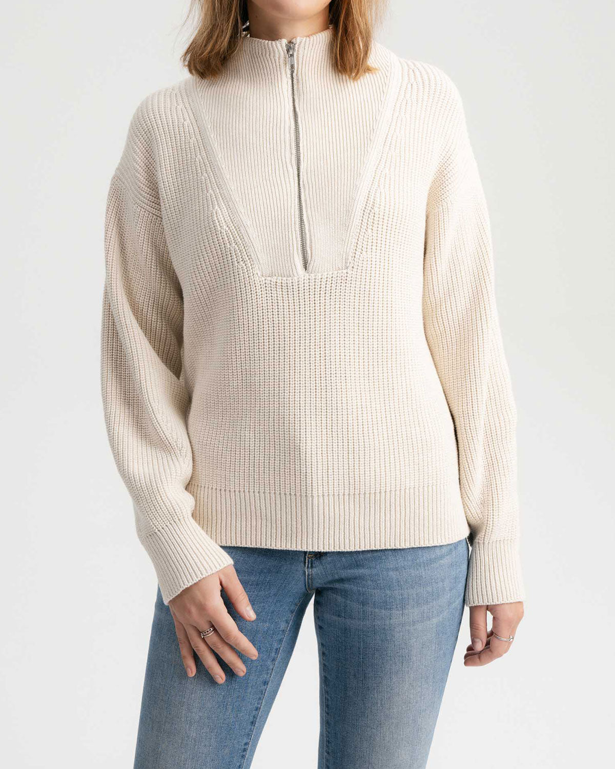 Mela Damen Rippstrick Troyer Bio Baumwolle