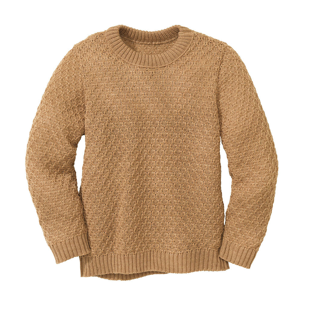 Disana Kinder Aran Pullover kbT-Merinowolle