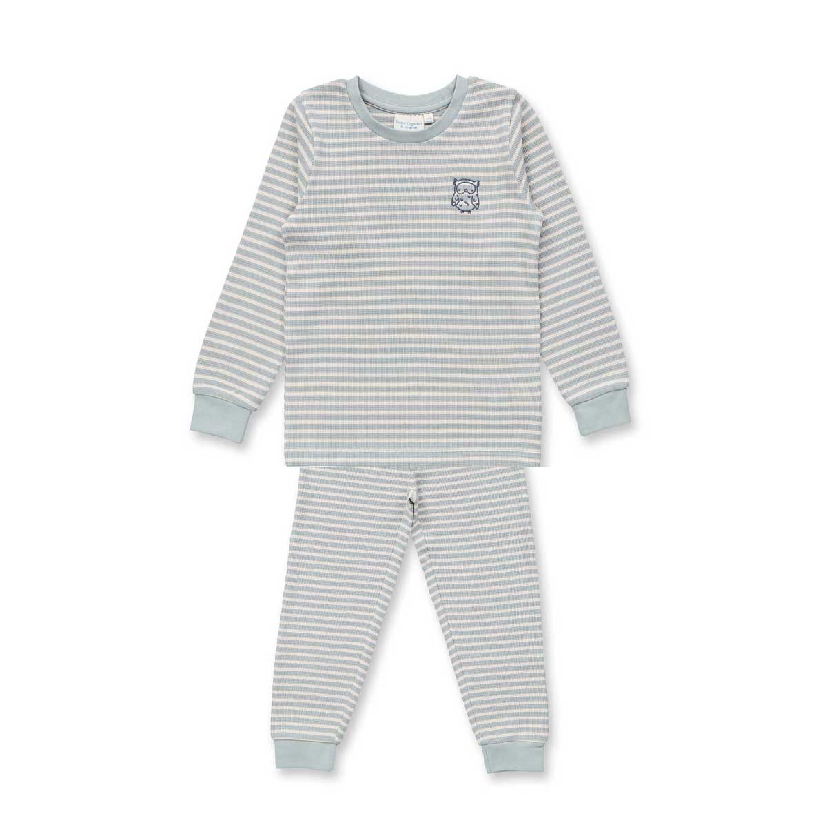 Sense Organics Kinder Ringel Pyjama Waffel-Jersey Bio Baumwolle