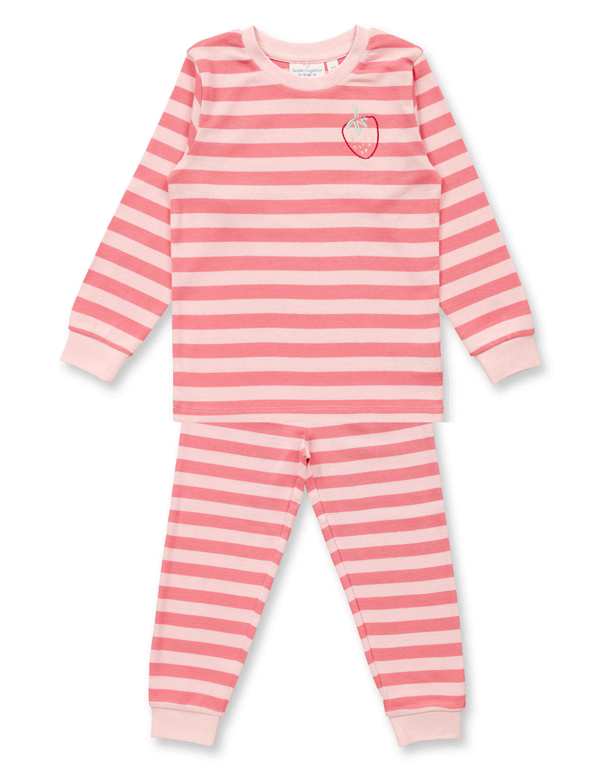 Sense Organics Kinder Ringel Schlafanzug 2-Teiler Bio Baumwolle