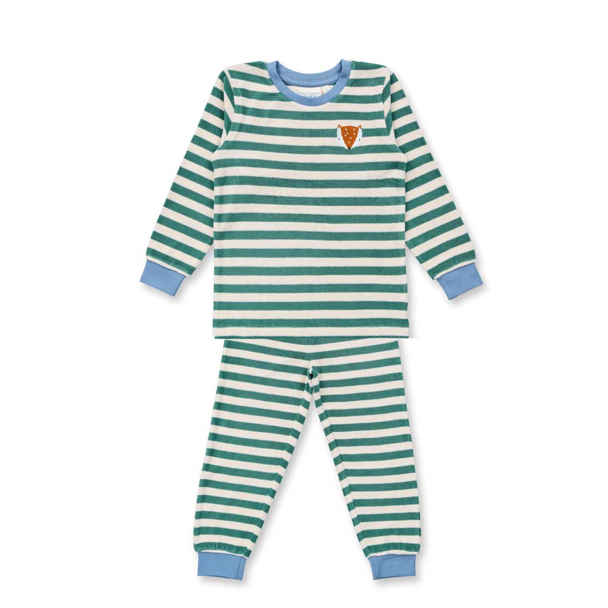 Sense Organics Kinder Frottee Ringel Pyjama Bio Baumwolle