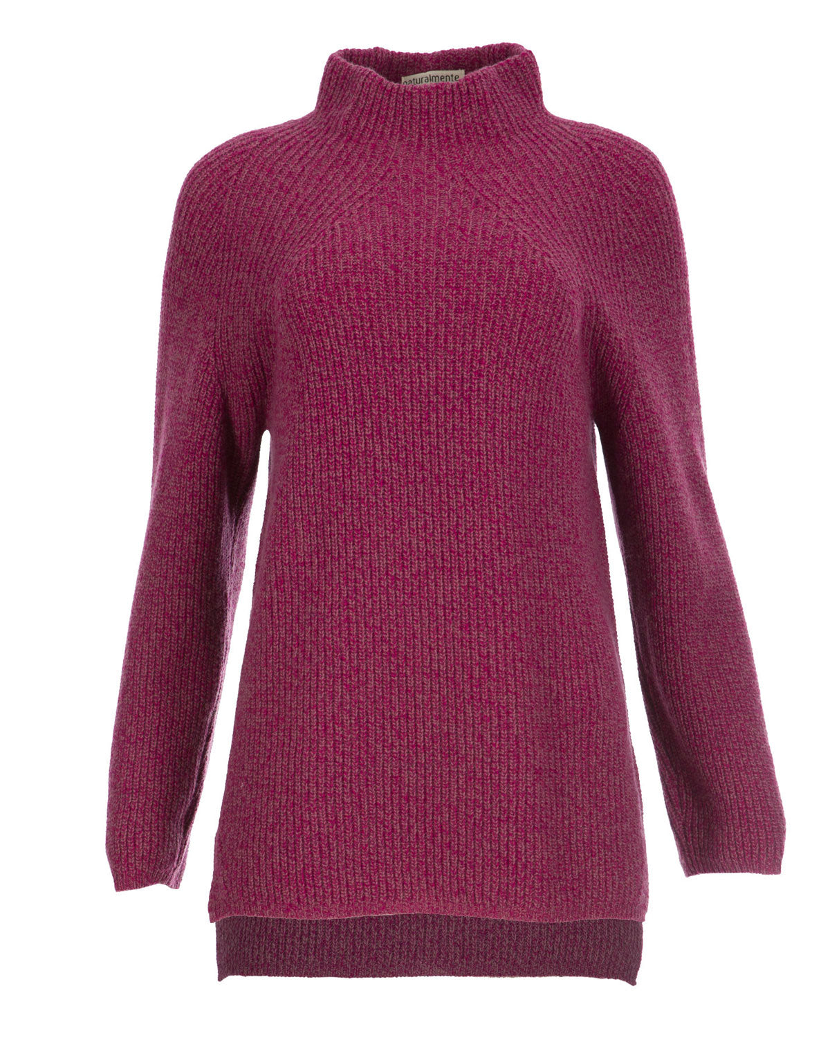 Naturalmente Damen Perlfang-Pullover Wolle