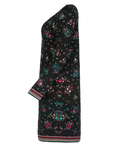 Dunque Jacquard Kleid kbT Merinowolle Bio Baumwolle