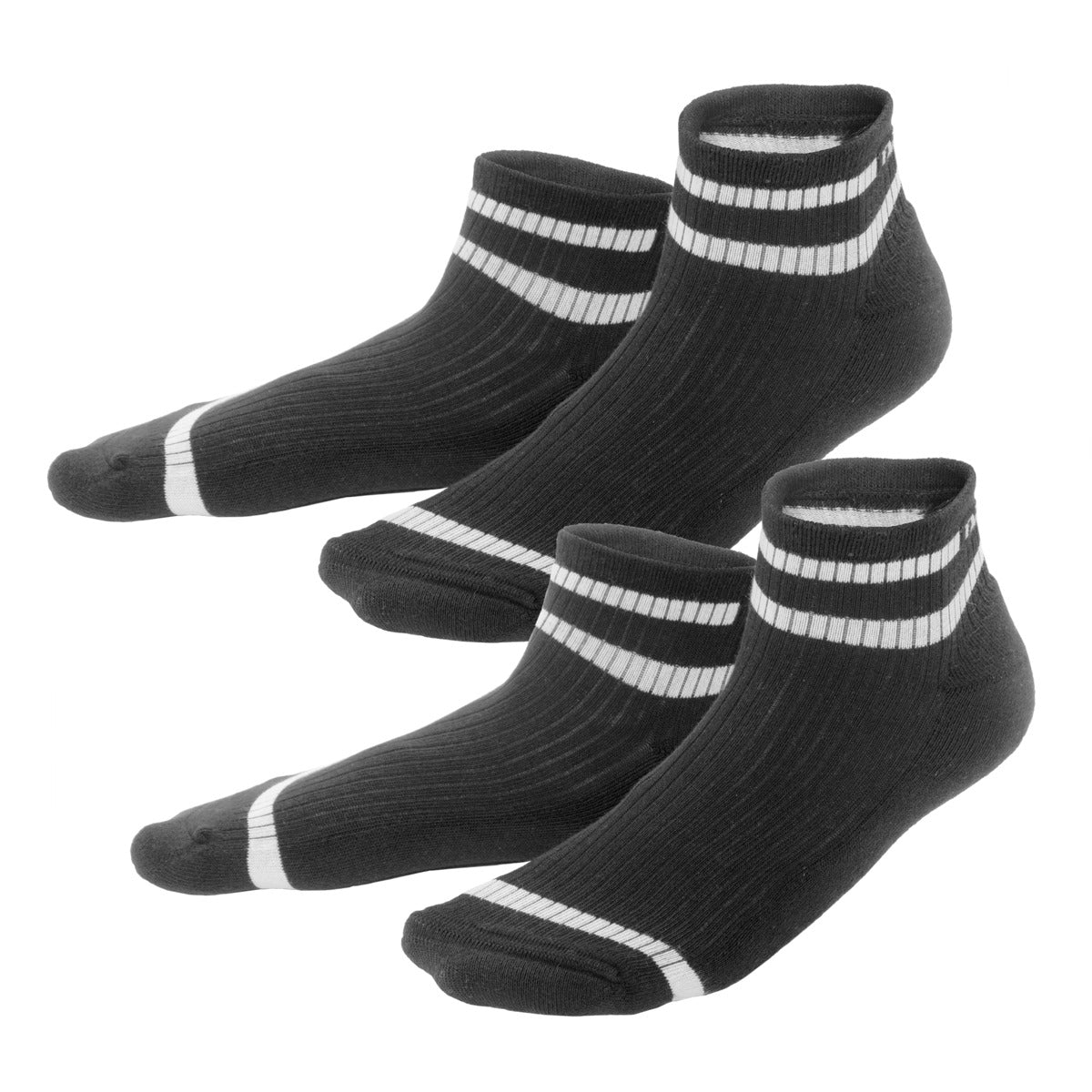 Unisex Hohe Sneaker-Socken Bio Baumwolle Polyamid Elasthan 2er Pack