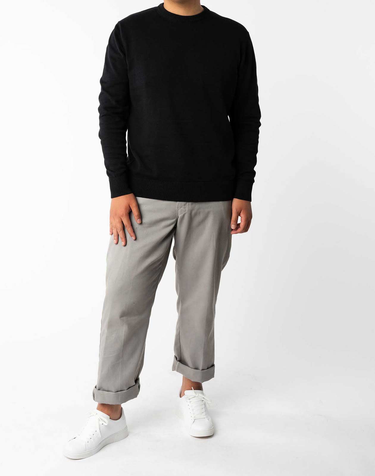 Mela Herren Bio Baumwolle Feinstrick Pullover Vegan