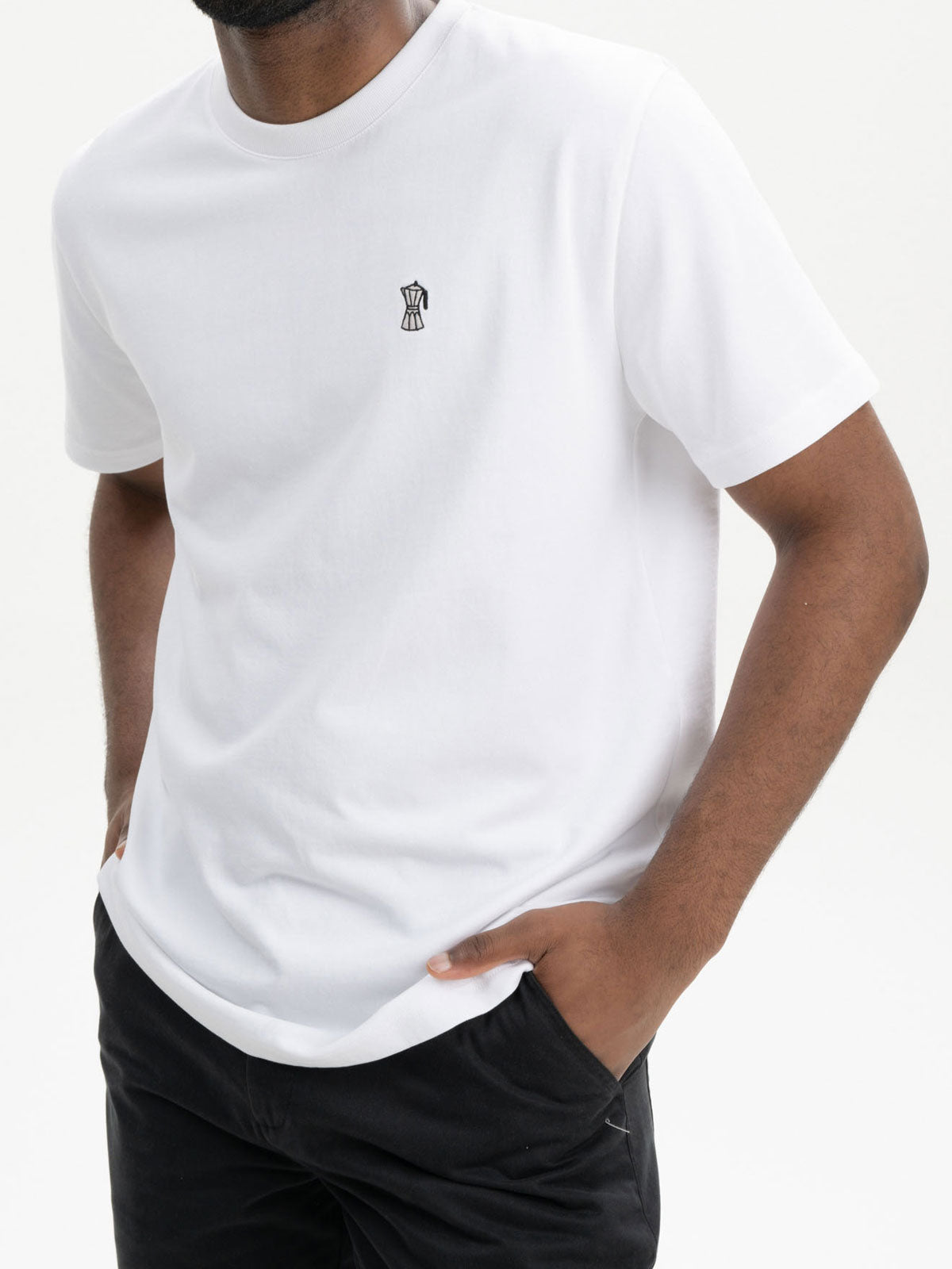 Mela Herren T-Shirt Baumwolle Bio  Stickerei