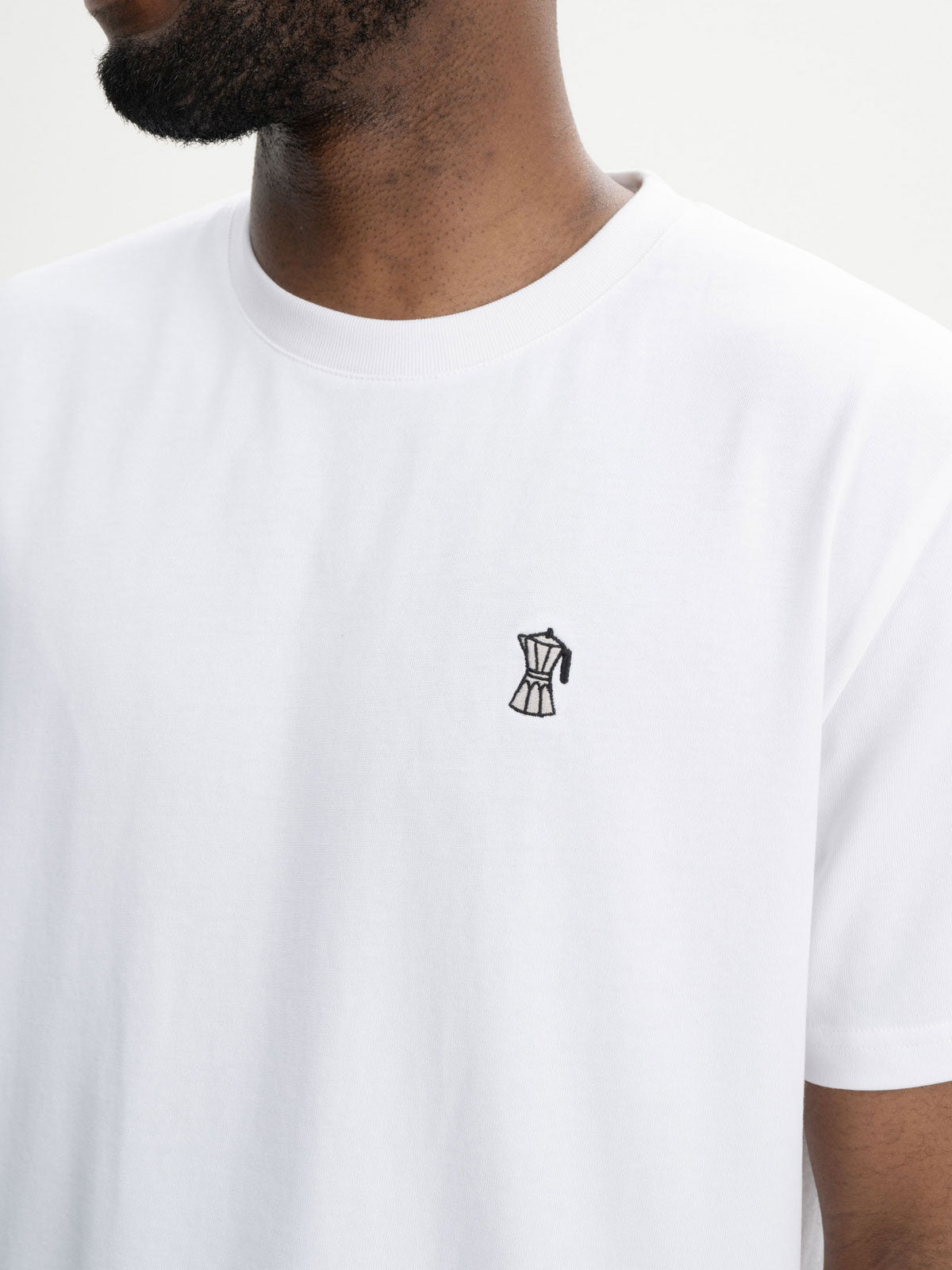 Mela Herren T-Shirt Baumwolle Bio  Stickerei