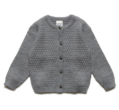 Puri Organic Baby Cardigan Struktur Merinowolle