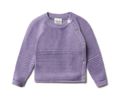 Puri Organic Baby Kimono Volumenkrausstrick Bio Baumwolle Leinen