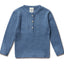Puri Organic Klein Kinder Henley Rippe Bio Baumwolle Leinen