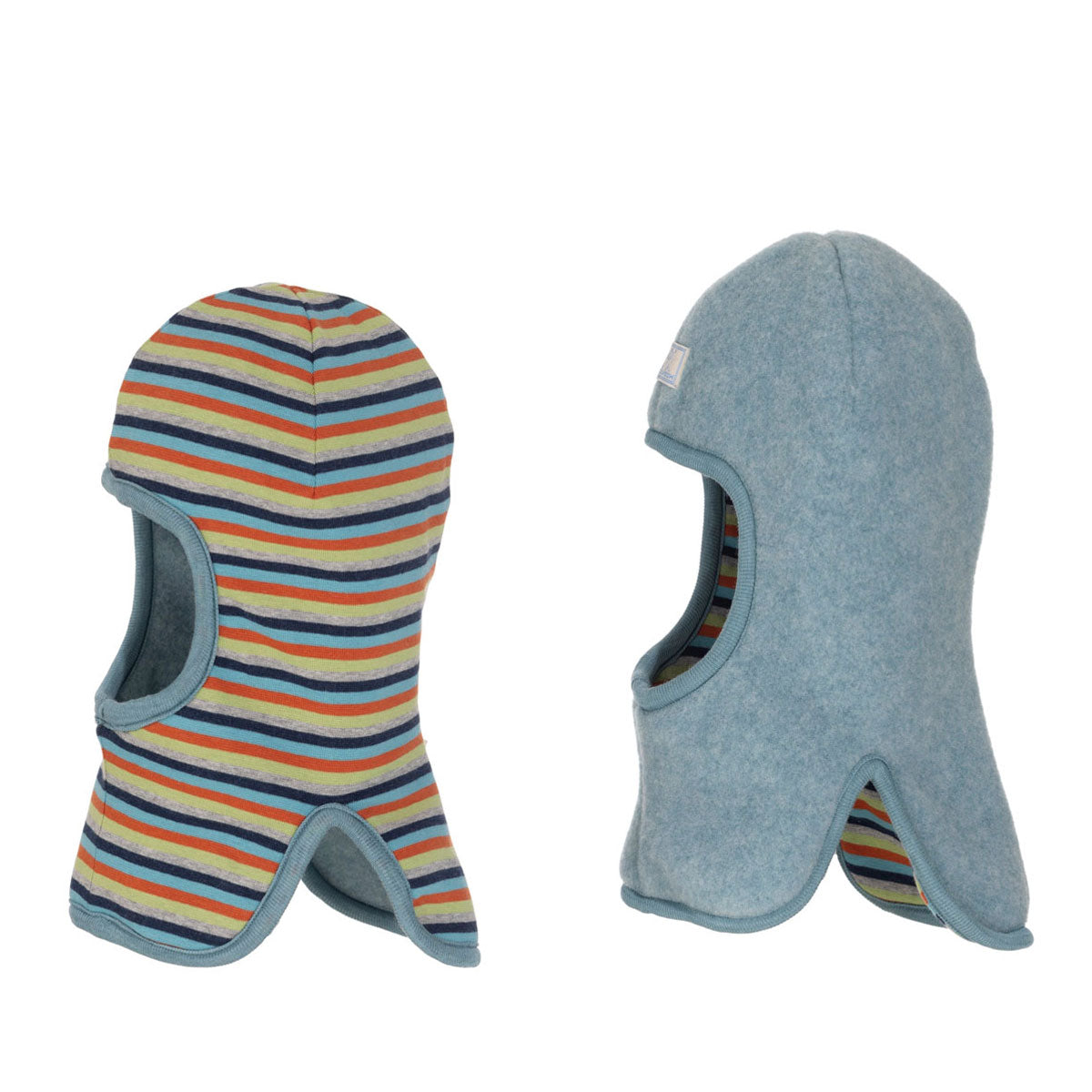 Pickapooh Sturmhaube Wende-Schlupfmütze kbT Wolle Bio Baumwolle