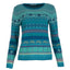Dunque Damen Jacquard Pullover kbT-Merino Bio Baumwolle