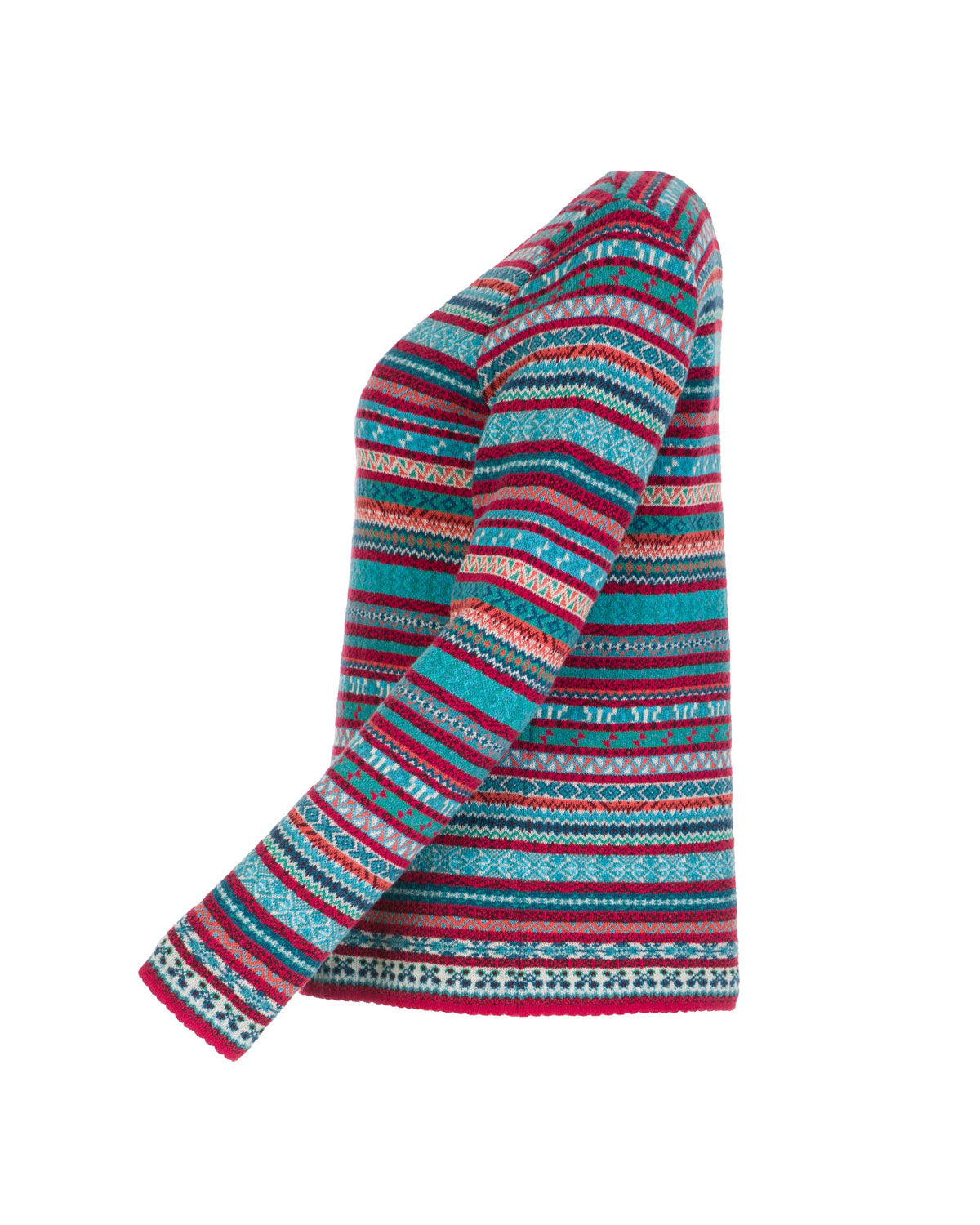 Dunque Jacquard Pullover Schurwolle  Bio Baumwolle