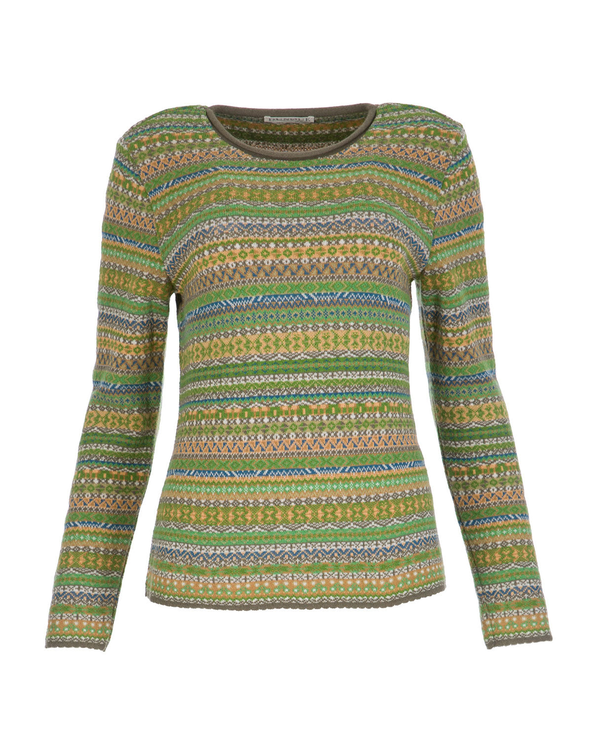 Dunque Jacquard Pullover Schurwolle  Bio Baumwolle