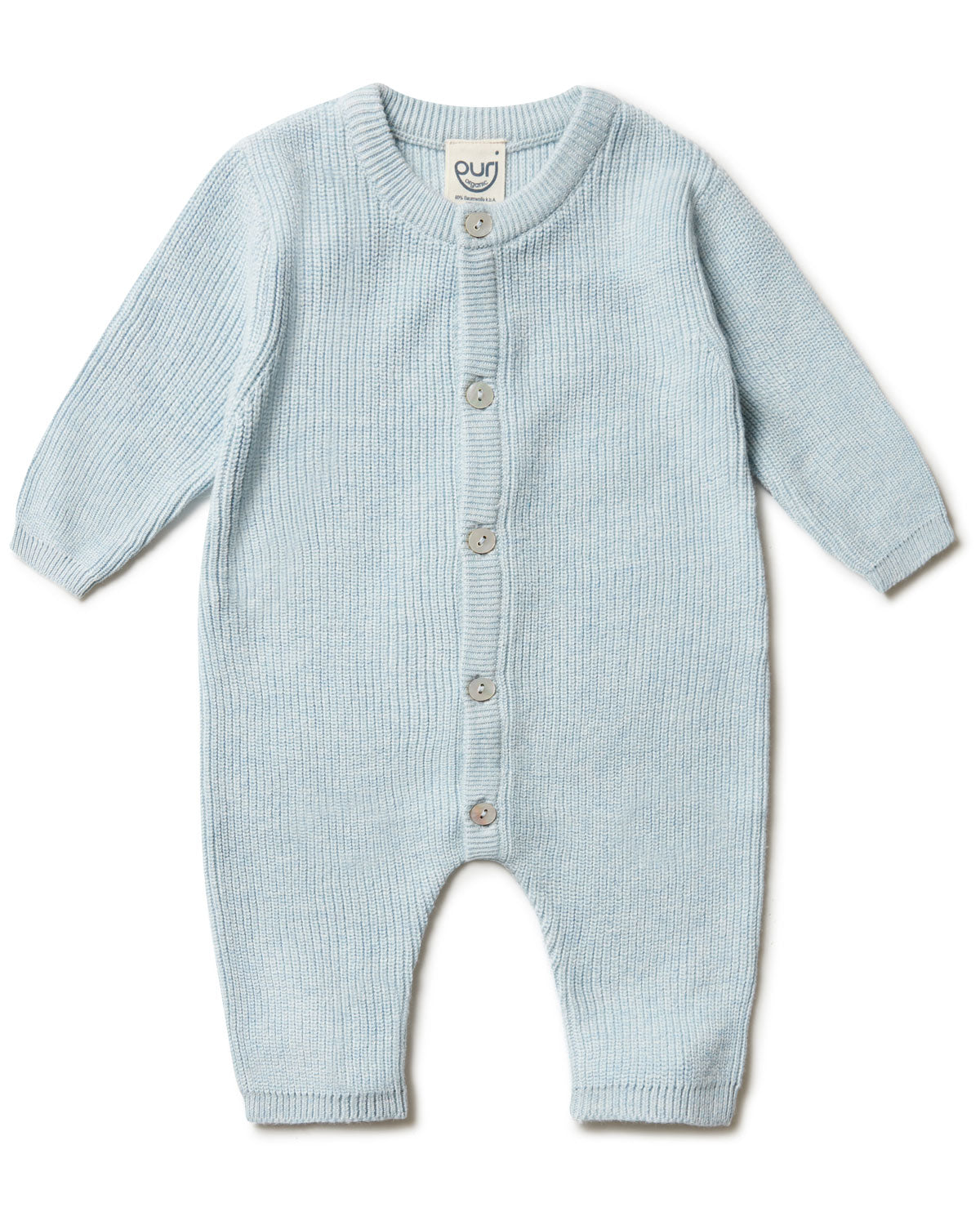 Puri Organic Baby Overall Perlfangstrick Bio Baumwolle Seide