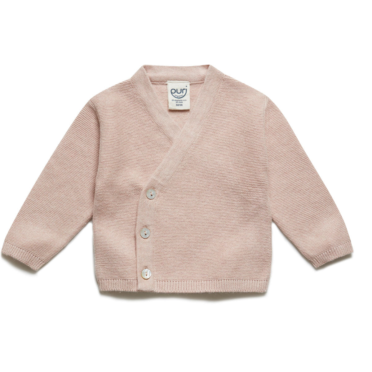 Puri Organic Baby Kimono Krausstrick Bio Baumwolle Seide