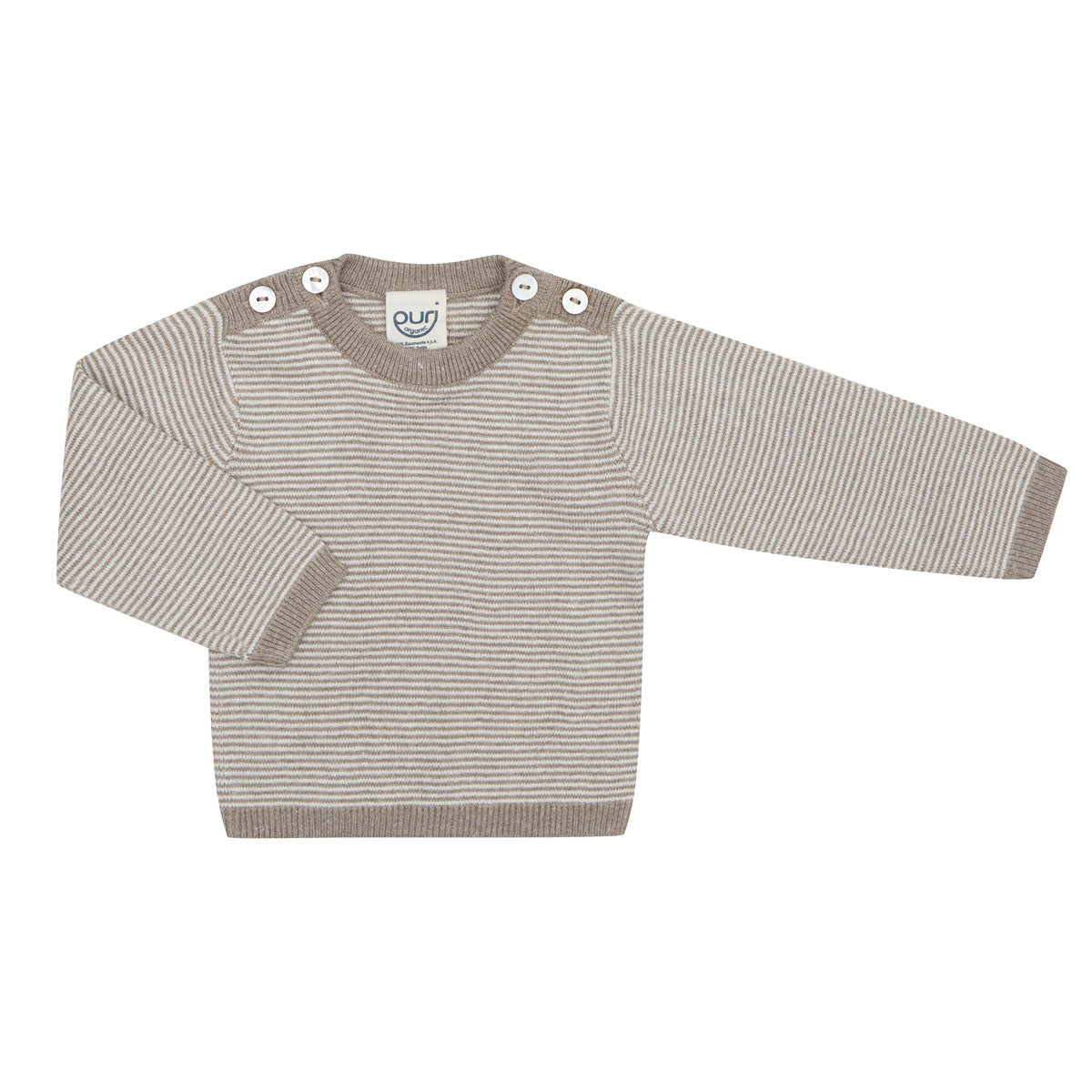 Puri Organic Baby Pullover Ringel Bio Baumwolle Seide