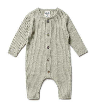 Puri Organic Baby Overall Rippe Bio Baumwolle Leinen