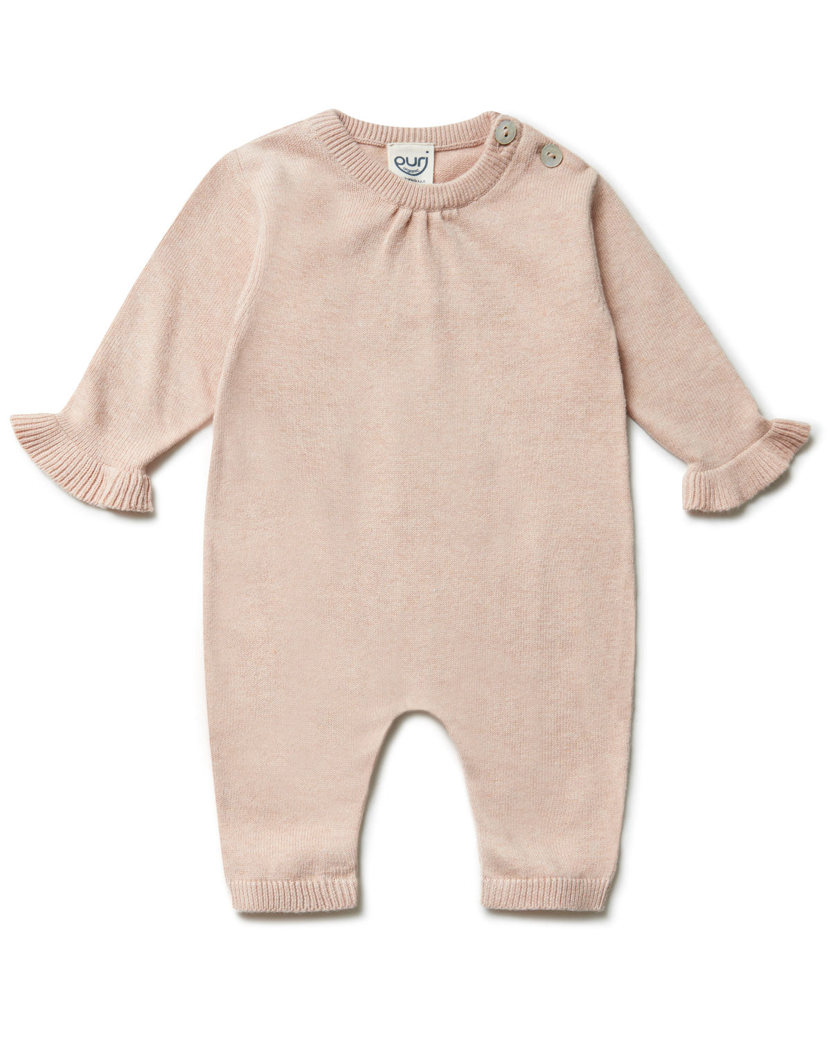 Puri Organic Baby Overall Faltendetail Bio Baumwolle Seide