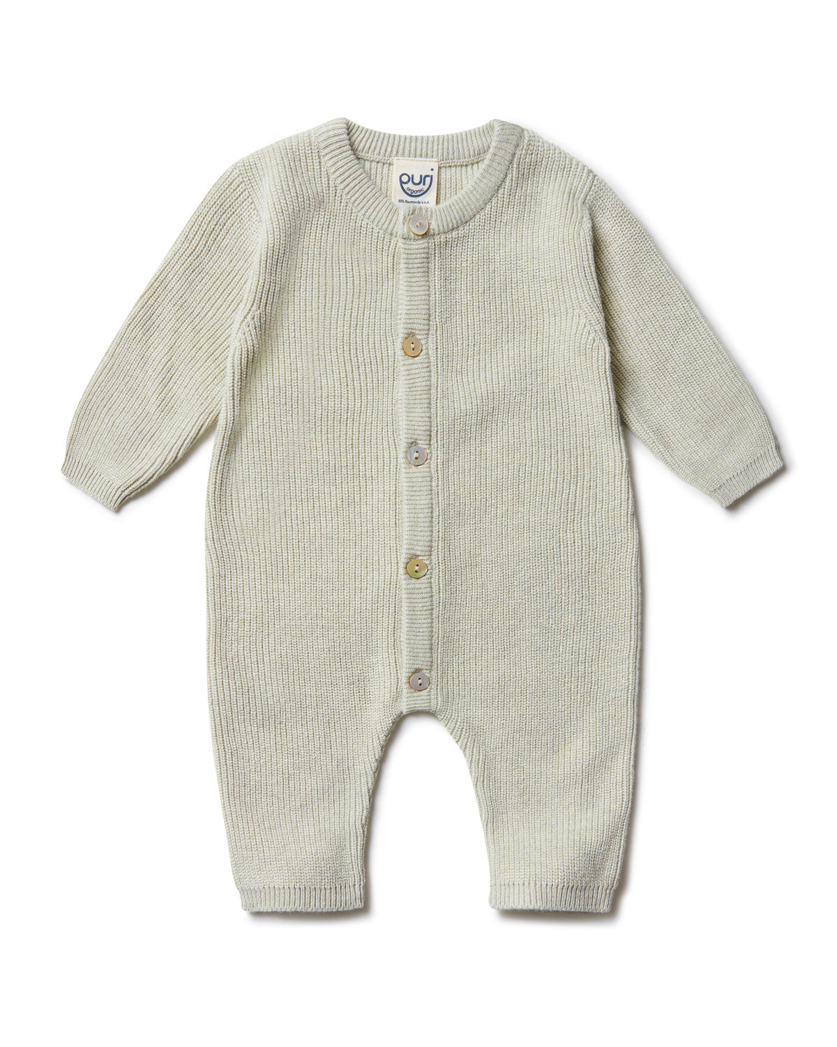 Puri Organic Baby Overall Perlfangstrick Bio Baumwolle Seide