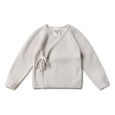 Puri Organic Baby Kimono Jacke Perlfangstrick Bio Baumwolle Seide
