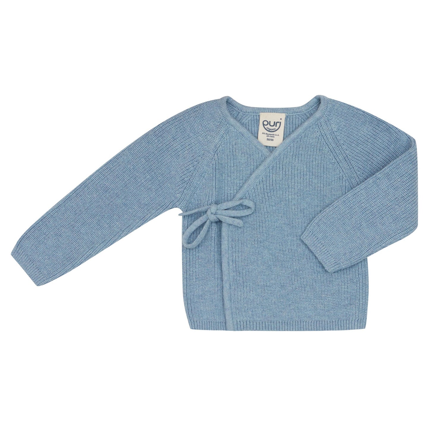 Puri Organic Baby Kimono Jacke Perlfangstrick Bio Baumwolle Seide