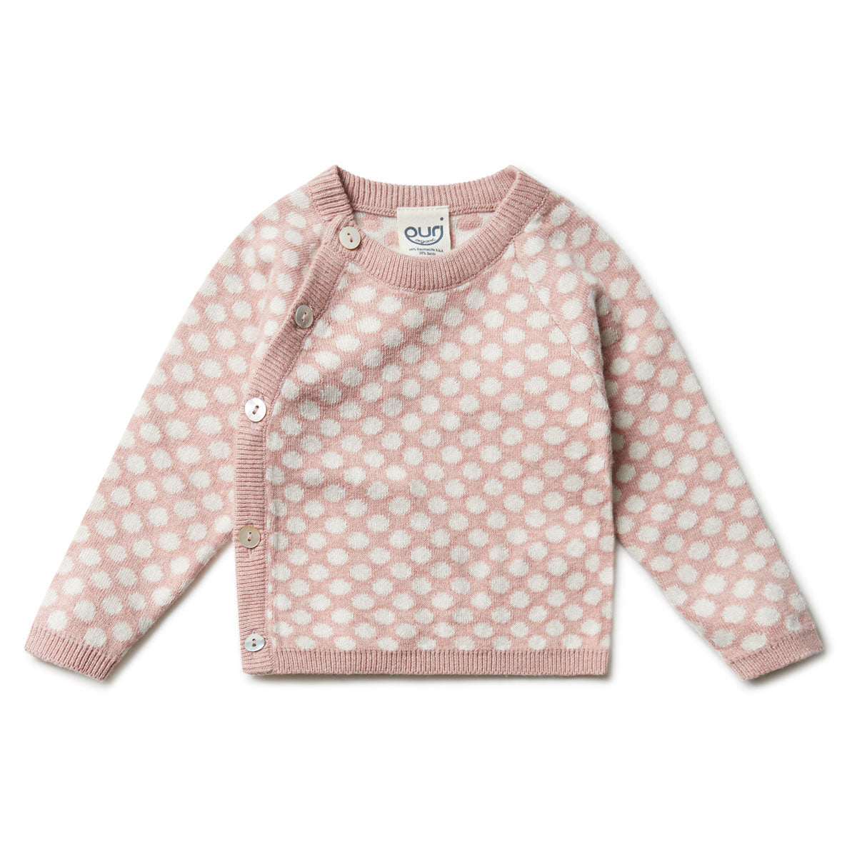 Puri Organic Baby Schlüttli Kimono Tupfen Bio Baumwolle Seide