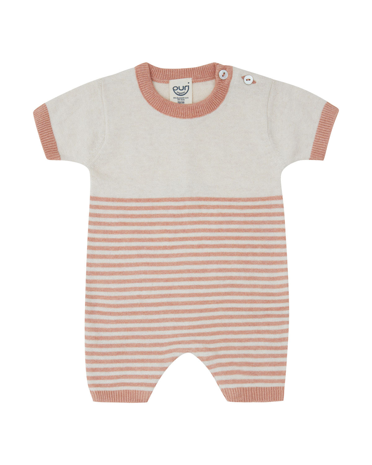 Puri Baby Kurz-Overall Bio Baumwolle Seide