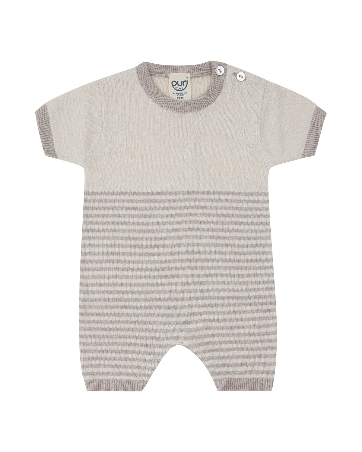 Puri Baby Kurz-Overall Bio Baumwolle Seide