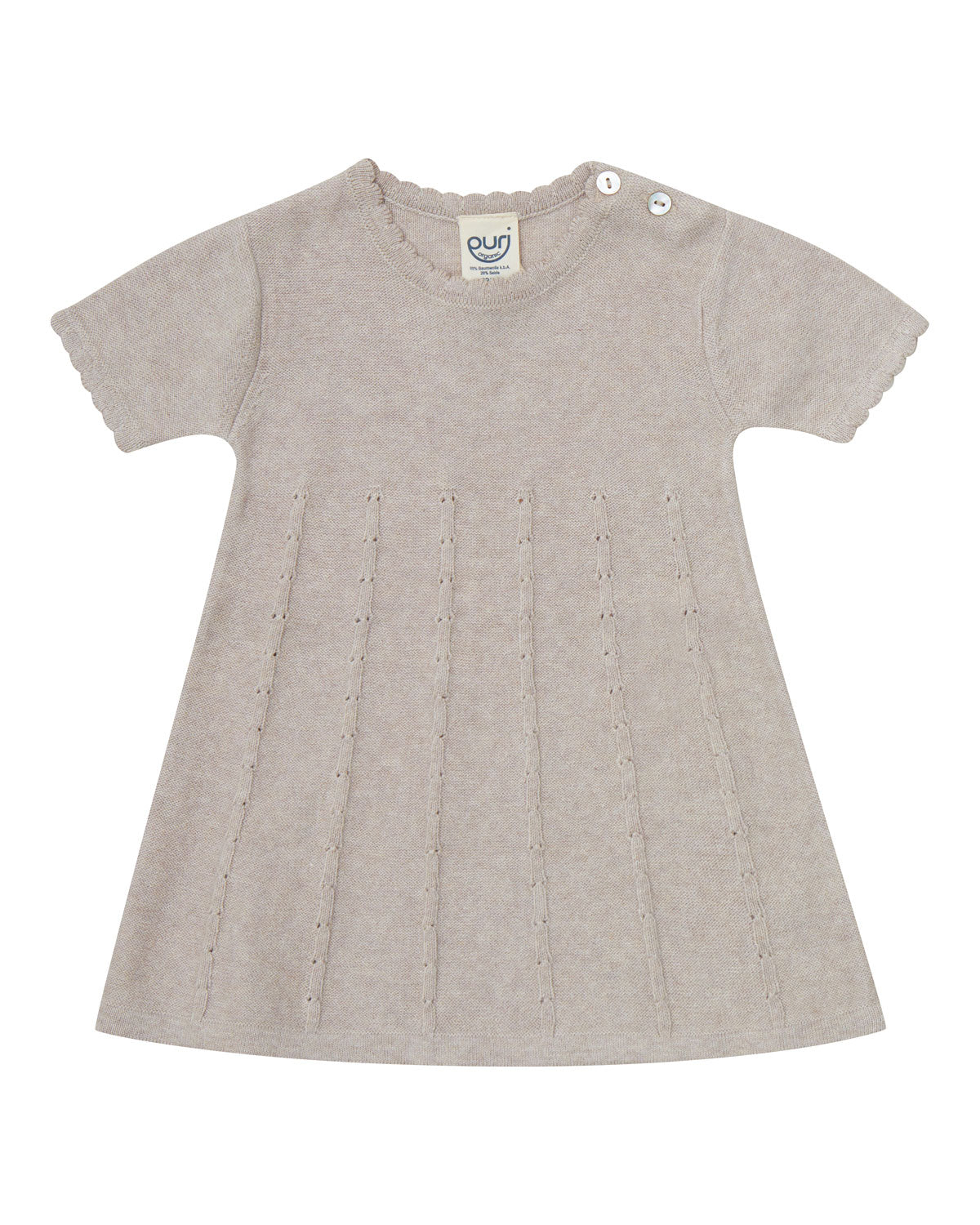 Puri Organic Kinder Kleid Bio Baumwolle Seide