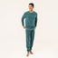 Living Crafts Herren Frottee-Pyjama Bio-Baumwolle