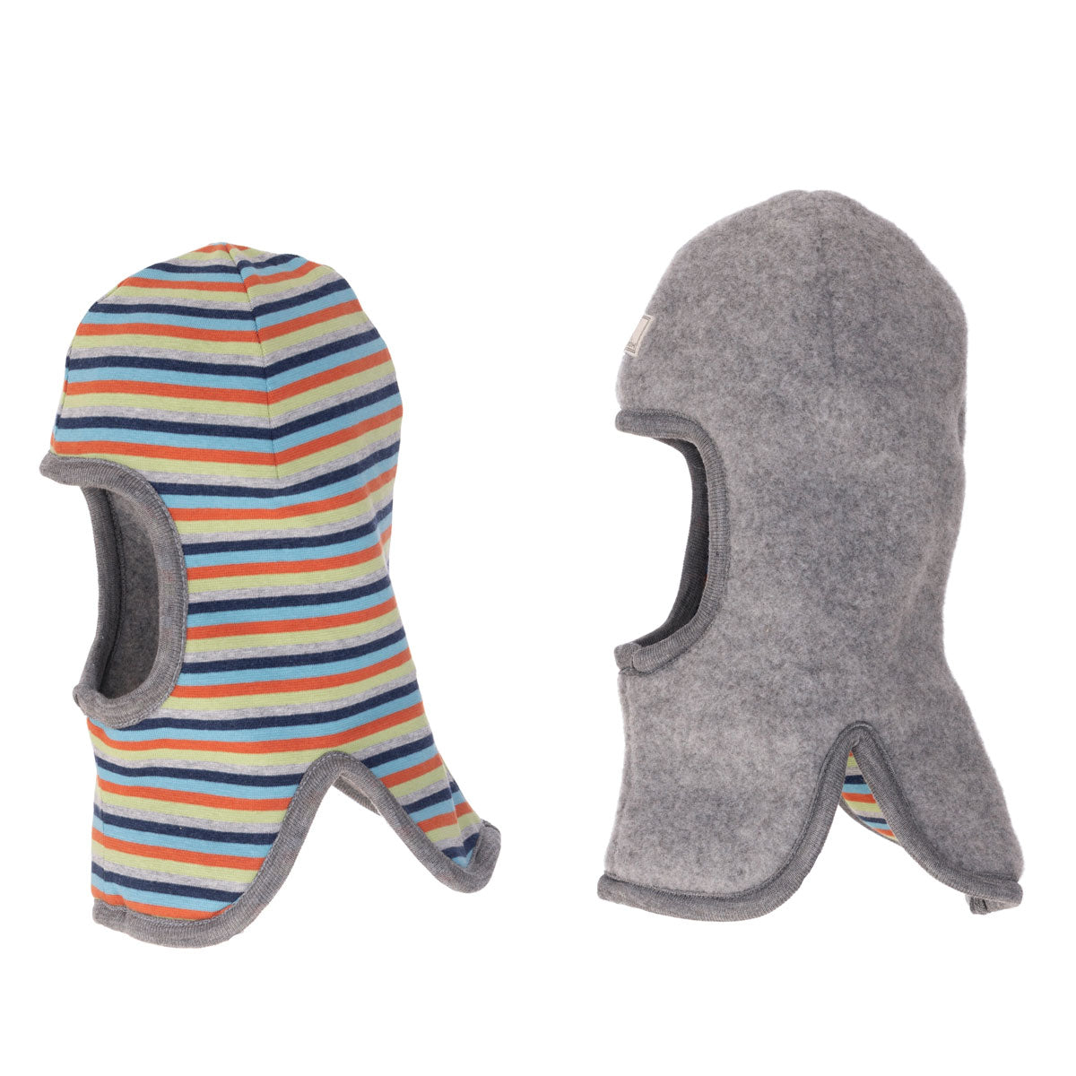 Pickapooh Sturmhaube Wende-Schlupfmütze kbT Wolle Bio Baumwolle