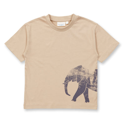 Kinder T-Shirt mit Elefantendruck T-Shirt Bio Baumwolle