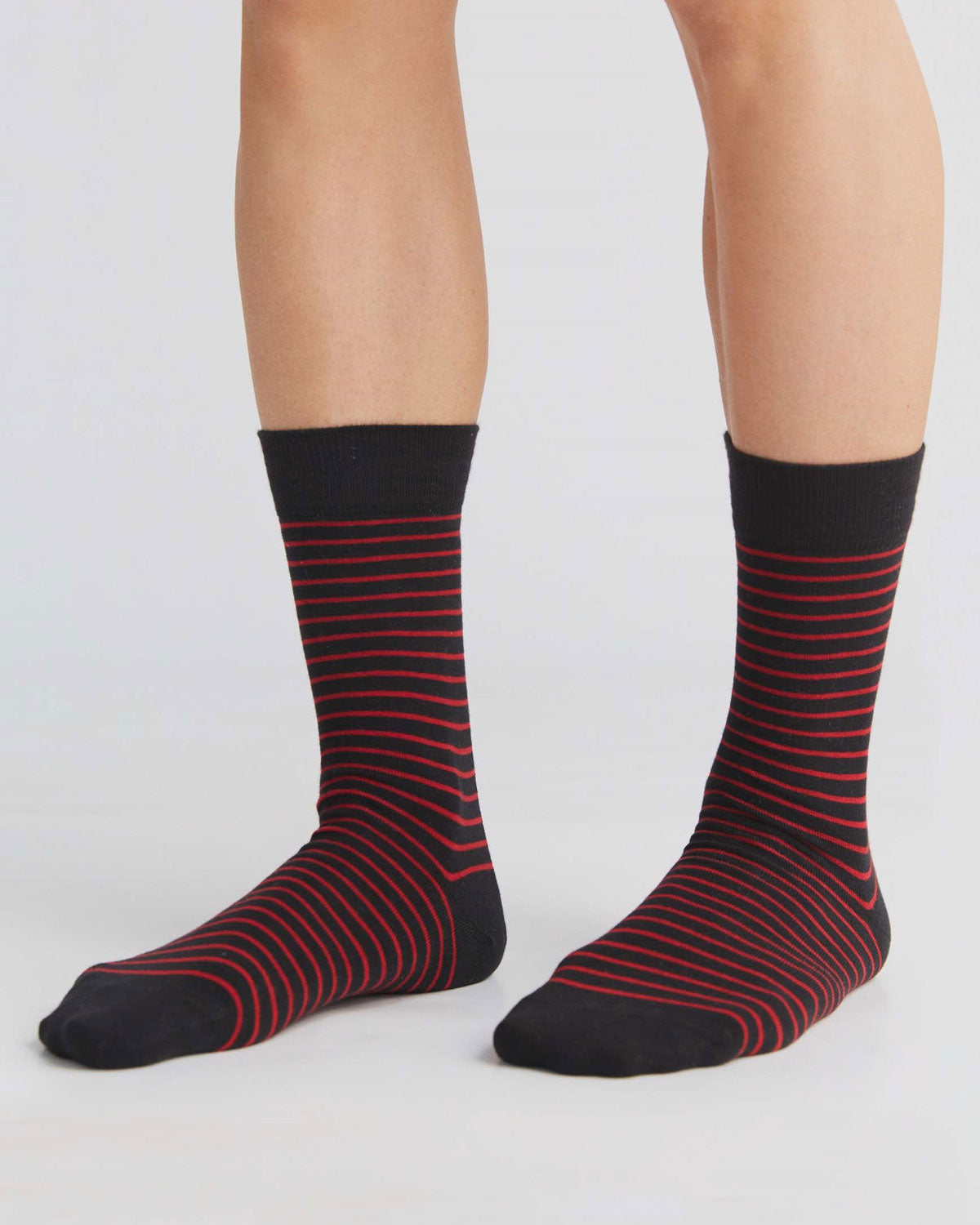 Albero Natur Streifen Socken Bio Baumwolle Elasthan