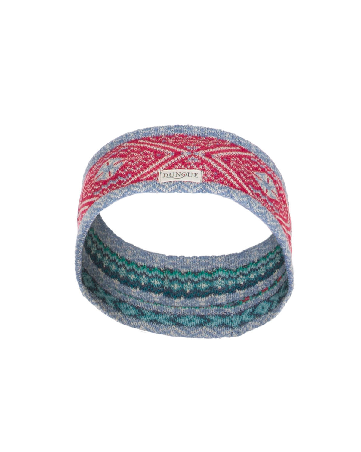 Dunque Jacquard-Stirnband Wolle Bio Baumwolle