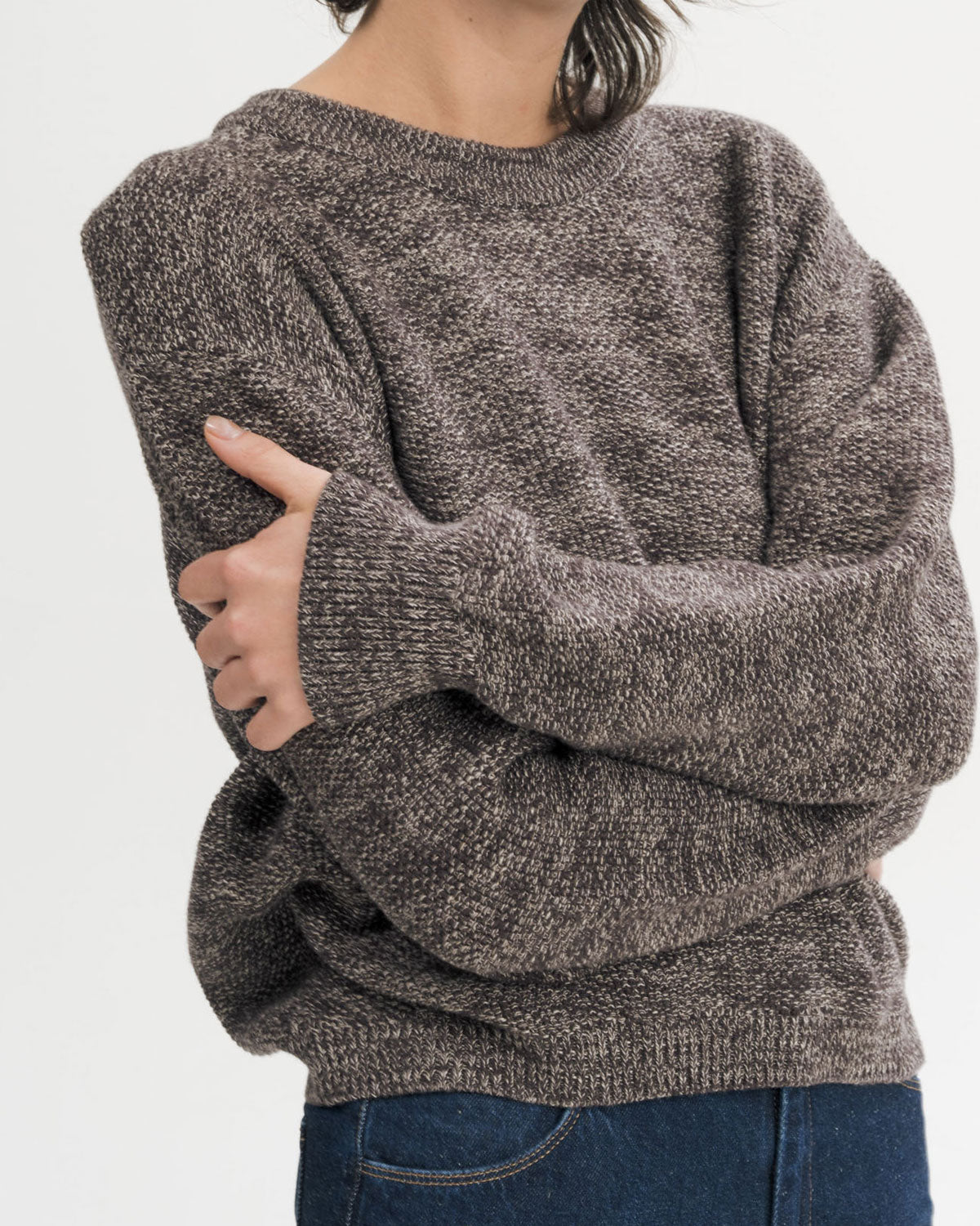 Mela Damen Bio Baumwolle Struktur Strick Pullover