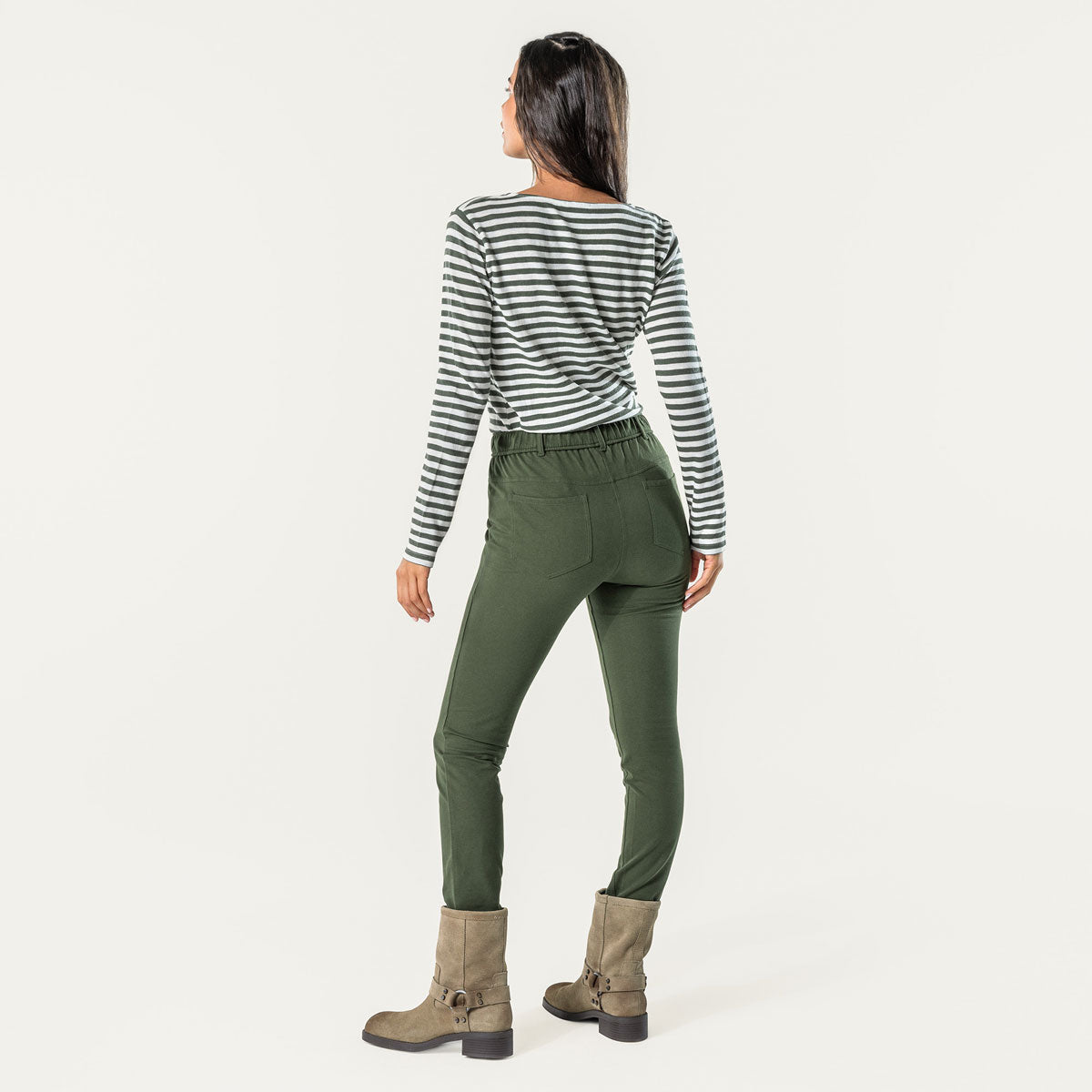 Living Crafts Damen Treggings Bio Baumwolle Elasthan