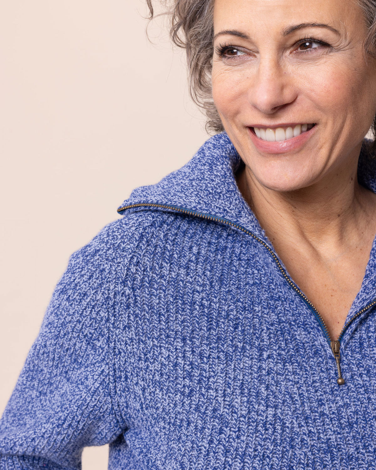 Naturalmente Damen Perlfang-Troyer aus Wolle