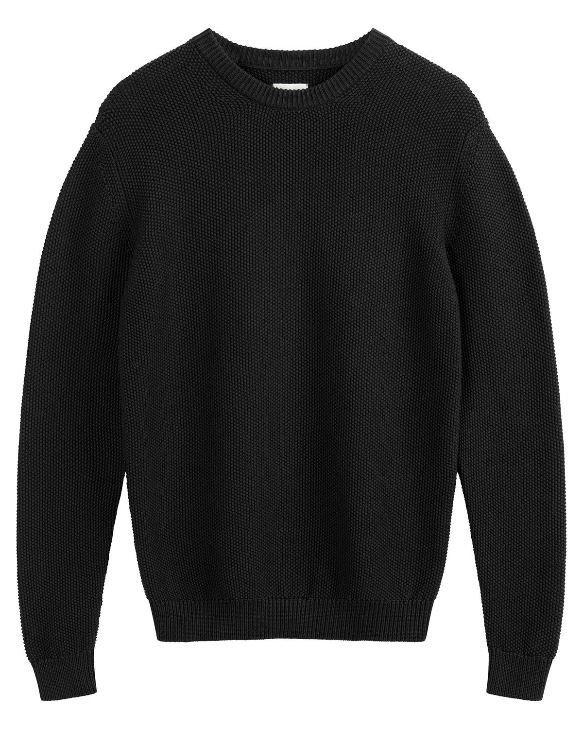 Mela Herren Bio Baumwolle Rundhals Struktur Strickpullover