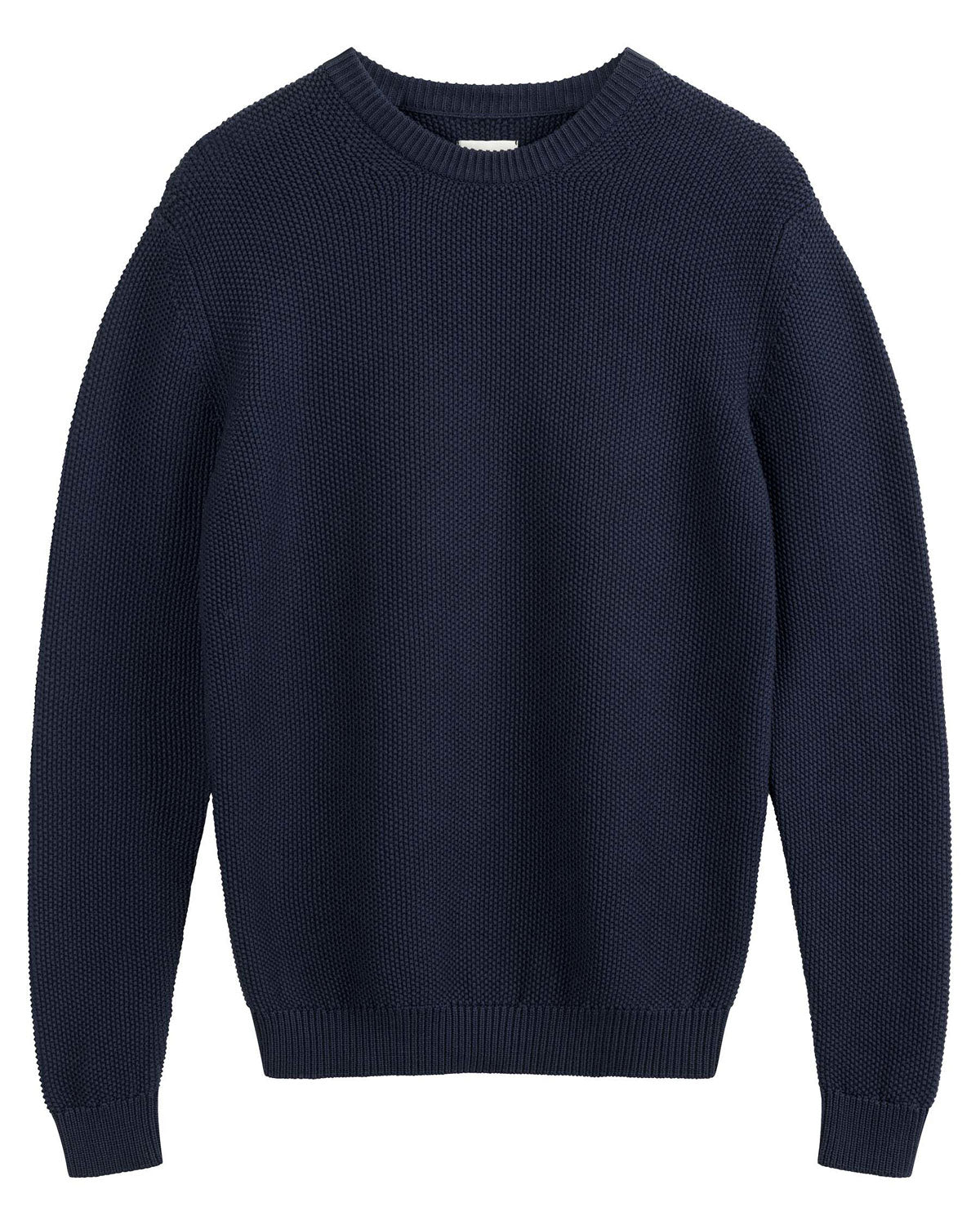 Mela Herren Bio Baumwolle Rundhals Struktur Strickpullover