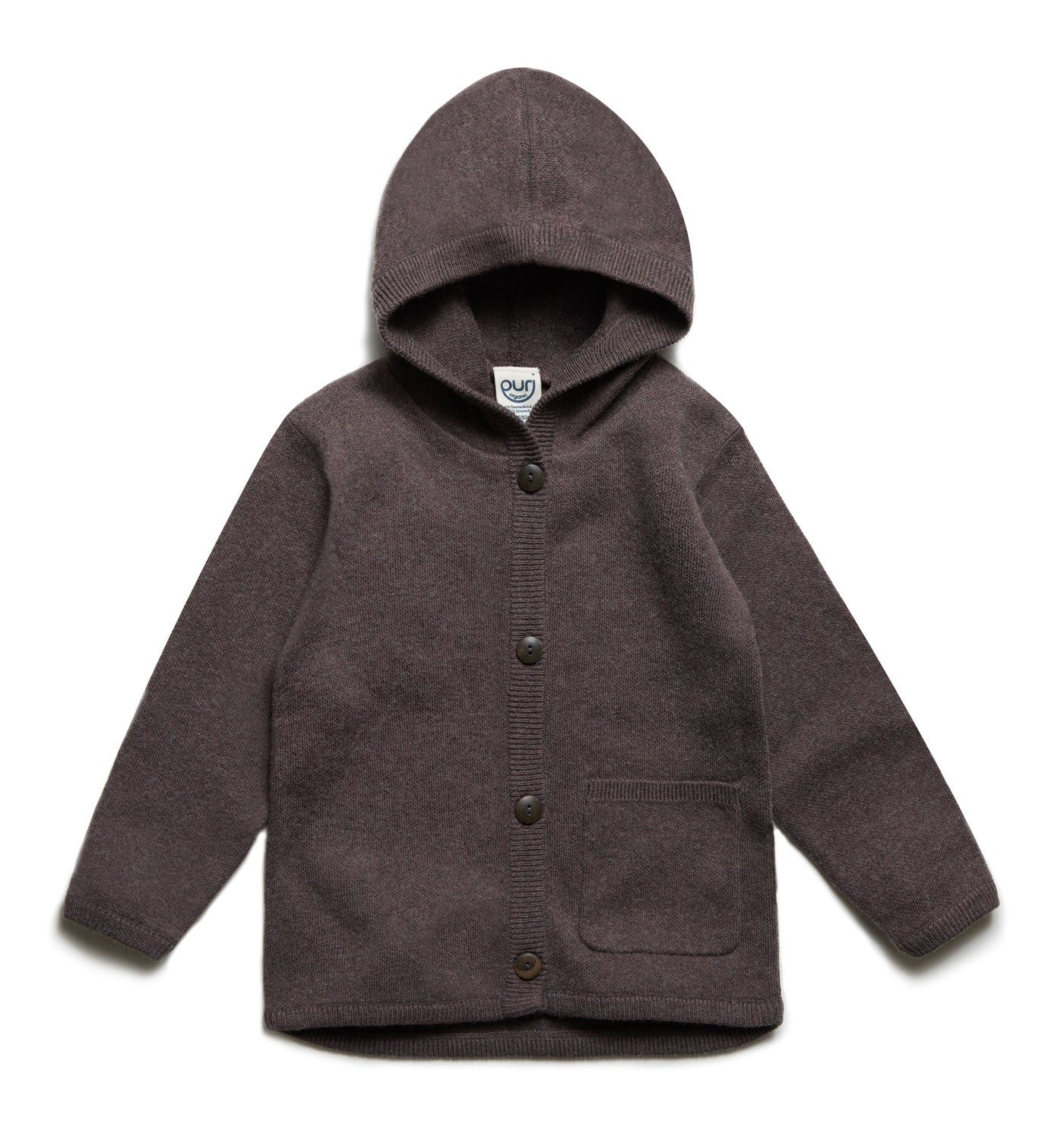 Puri Organic Keinkinder Hoody Doppelstrick Bio Baumwolle Wolle