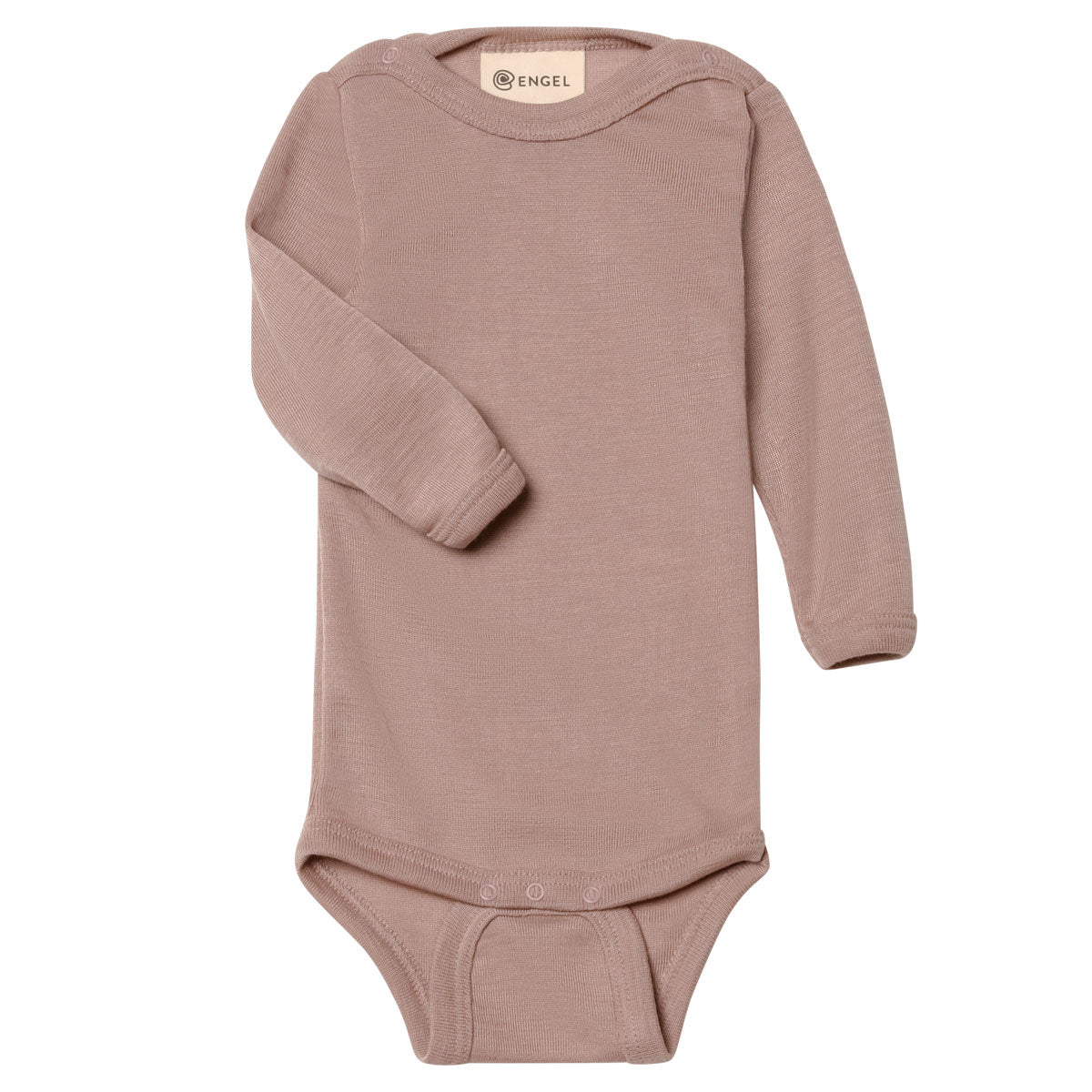 Engel Natur Langarm Baby-Body  Wolle Seide