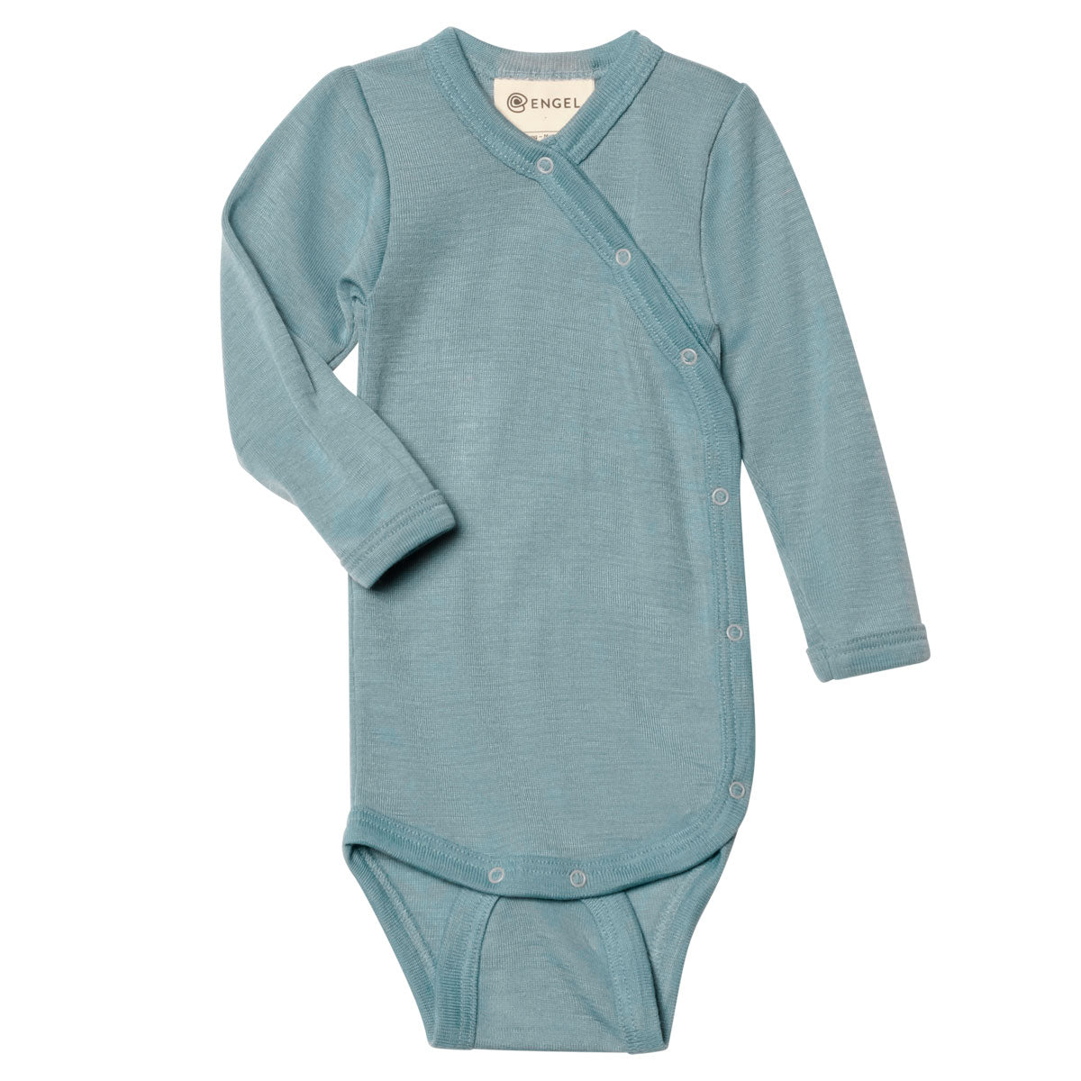 Engel Natur Wickelbody Langarm Wolle Seide